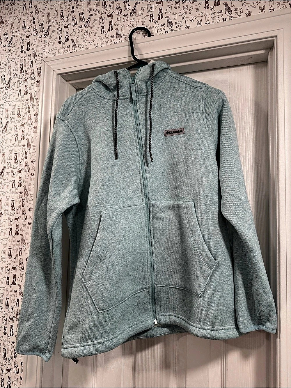 Columbia Women's Sweater Weather Sherpa Full Zip Hooded Jacket, Green, Medium